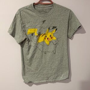 Gray Pokémon Pikachu T-Shirt